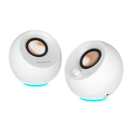 Desktop Speakers Creative Labs Pebble Pro 2.0 Audio System Compact Design White