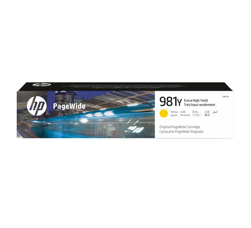 HP 981Y Original PageWide Tintenpatrone Gelb mit extra hoher Reichweite
