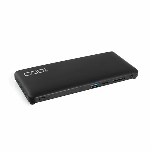 Laptop Dock Port Replicator CODi A01202 Wired 100W 1000Mbit/s Black