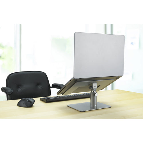 Laptop Stand Silver Adjustable Height 40.6 cm Aluminum Riser