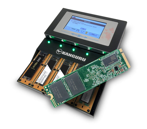 iStorage Kanguru Clone 4 M.2 NVMe SSD-Duplikator – 12 GB/min USB Typ-A – Daten-Duplikator