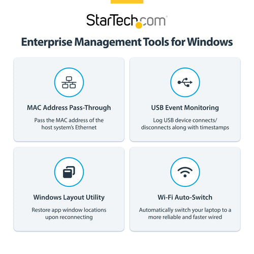 StarTech.com 132N-TB4USB4DOCK laptop dock/port replicator