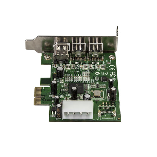 3 Port Low Profile PCIe 1394 FireWire Card Adapter StarTech.com