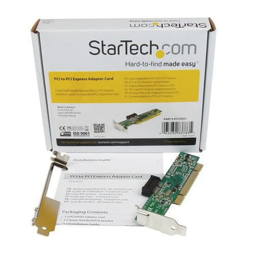 PCI to PCI Express Adapter Card StarTech.com 0-85 °C PCIe