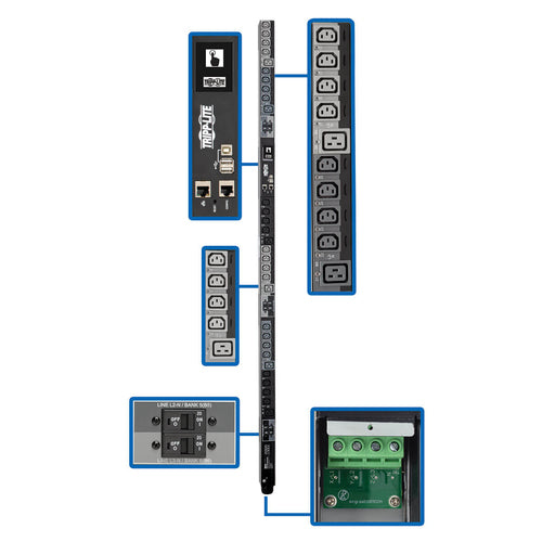 Tripp Lite PDU3XEVSRHWB Stromverteilungseinheit (PDU)
