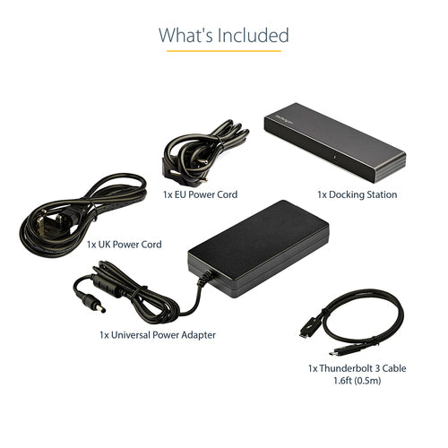StarTech.com TB3DK2DHVUE laptop dock/port replicator