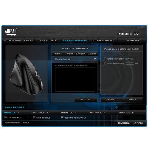 Adesso iMouse E7 mouse
