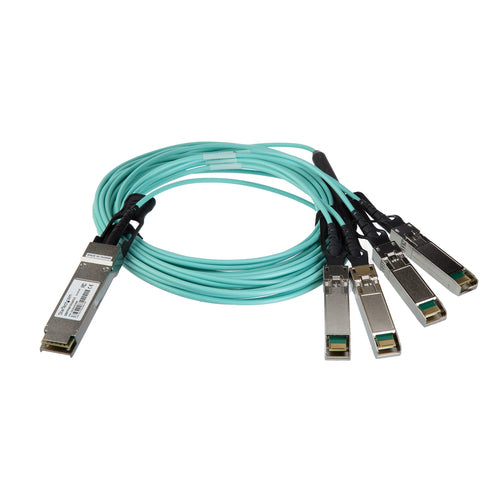 40G QSFP+ AOC Breakout-Kabel 3m Aktives Optisches Fiberkabel - StarTech.com