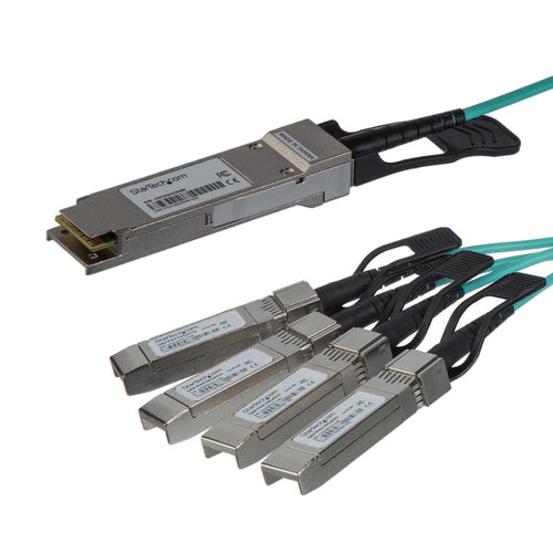 40G QSFP+ AOC Breakout-Kabel 3m Aktives Optisches Fiberkabel - StarTech.com