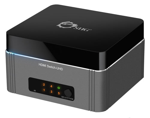 HDMI Video Switch 4K 18.2 Gbit/s 600MHz Aluminium Housing