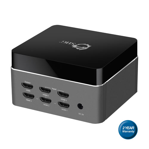 HDMI Video Switch 4K 18.2 Gbit/s 600MHz Aluminium Housing