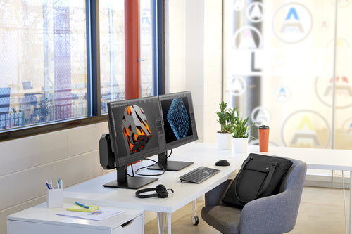 HP B300 PC-Halterung Schwarz Robust und verstellbar