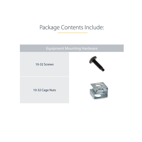 StarTech.com 2-Post 12U Heavy-Duty Desktop Server Rack - Open Frame, TAA Compliant