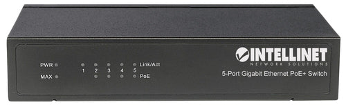 5-Port Gigabit-Ethernet-PoE+-Switch Intellinet 60W PSE-Ports Unmanaged