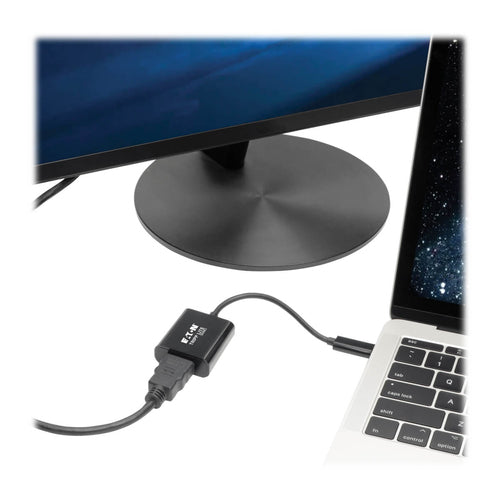 USB-C to HDMI 4K Adapter Tripp Lite Black 0.15m DP 1.2