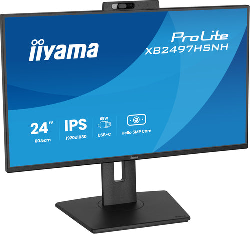 iiyama ProLite XB2497HSNH-B1 24IN IPS LCD 4MS 1920X1080 350CD/M2 HDMI/DP/USB 2 computer monitor