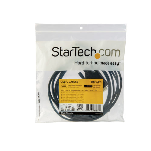 USB-C-zu-DVI-Kabeladapter 3m 1080p StarTech.com Stecker auf Stecker