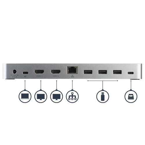 StarTech.com MST30C2HHPDU laptop dock/port replicator