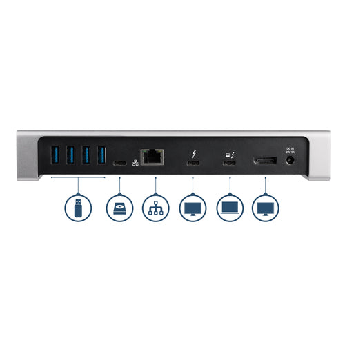 StarTech.com TB3DOCK2DPPU laptop dock/port replicator