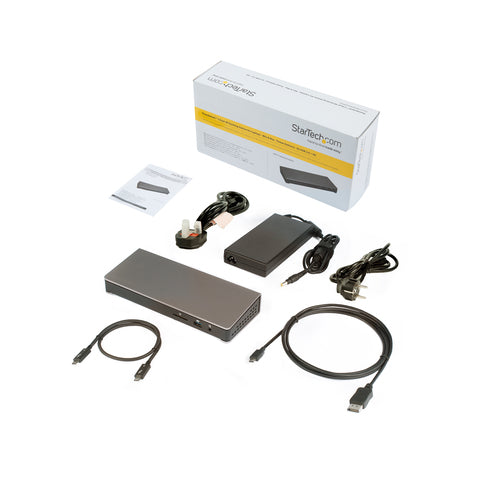 StarTech.com TB3DOCK2DPPU laptop dock/port replicator