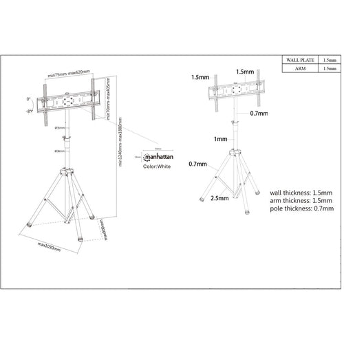 Manhattan 461412 monitor mount / stand