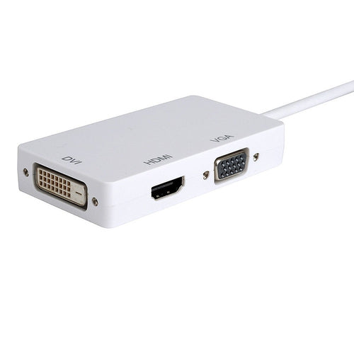 Axiom DisplayPort Adapter Male to Female HDMI VGA DVI White