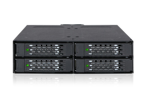 5.25 Inch Icy Dock HDD Cage 2.5 Inch Black Metal