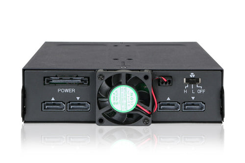 5.25 Inch Icy Dock HDD Cage 2.5 Inch Black Metal