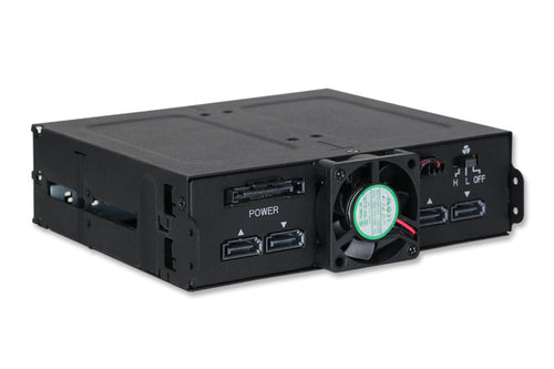 5.25 Inch Icy Dock HDD Cage 2.5 Inch Black Metal