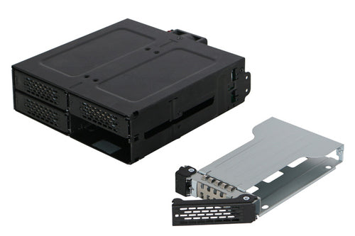 5.25 Inch Icy Dock HDD Cage 2.5 Inch Black Metal