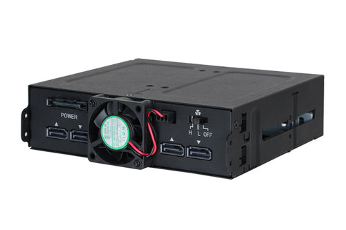 5.25 Inch Icy Dock HDD Cage 2.5 Inch Black Metal