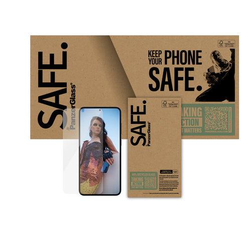 PanzerGlass SAFE. by ® Screen Protector Samsung Galaxy S25+ | S24+ | Ultra-Wide Fit