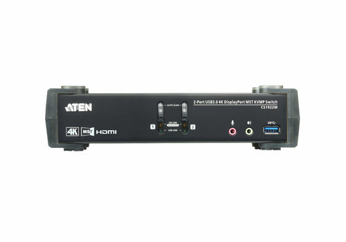 ATEN CS1922M KVM-Switch – 4K Ultra HD, 4096 x 2160, Schwarz
