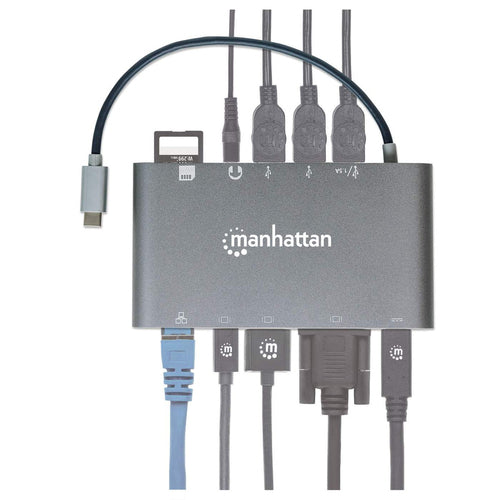 Manhattan 152808 laptop dock/port replicator