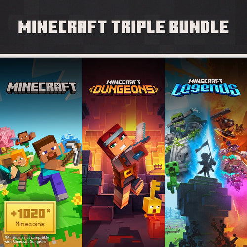 Microsoft Minecraft Triple Bundle for Xbox One/Series X/S - Multiplayer Download