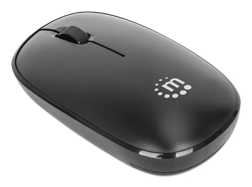 Wireless Optical Mouse Manhattan MW3050 1200 DPI 2.4GHz USB-A Ambidextrous Black