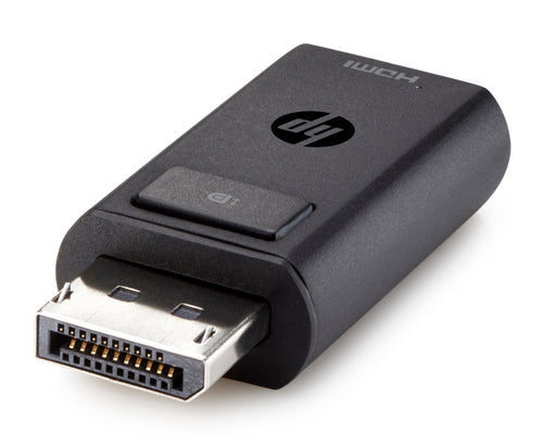 HP DisplayPort to HDMI 1.4 Adapter - Male to Female - Copper - Black