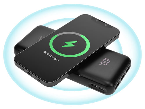 Power Bank Monoprice Wireless 20000mAh Quick Charge 3.0 Wireless Charging Black