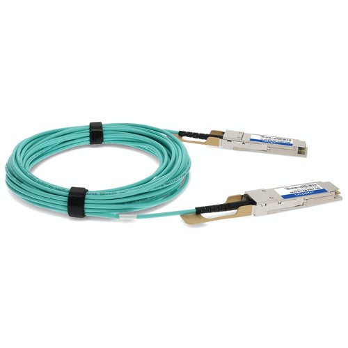 Fiber Optic Cable AddOn Networks QSFP-100GB AOC 100Gbps 11m Active Optical Cable