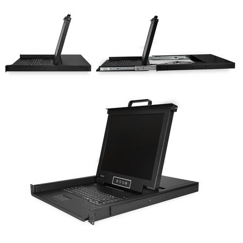 StarTech.com RKCONS1708K 8 Port Rackmount KVM Console - 17" LCD Monitor