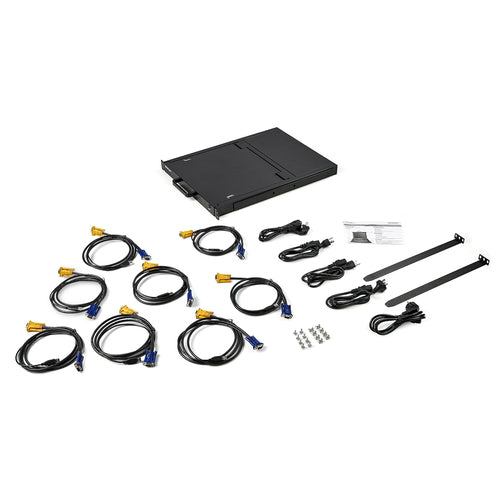 StarTech.com RKCONS1708K 8-Port Rackmount KVM-Konsole – 17"-LCD-Monitor