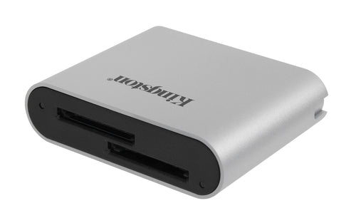 Kingston Workflow SD Reader - USB3.2 Gen1, Dual-Slot, SDHC/SDXC Compatible, Black/Silver