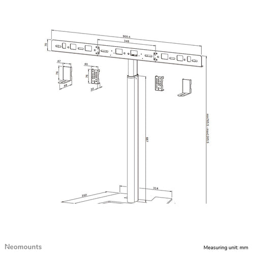 Neomounts AV80-500BL TV mount accessory