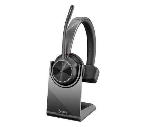 Kabelloses USB-C-Headset HP Poly Voyager 4310-M Microsoft Teams zertifiziert mit BT700 Dongle und Ladestation