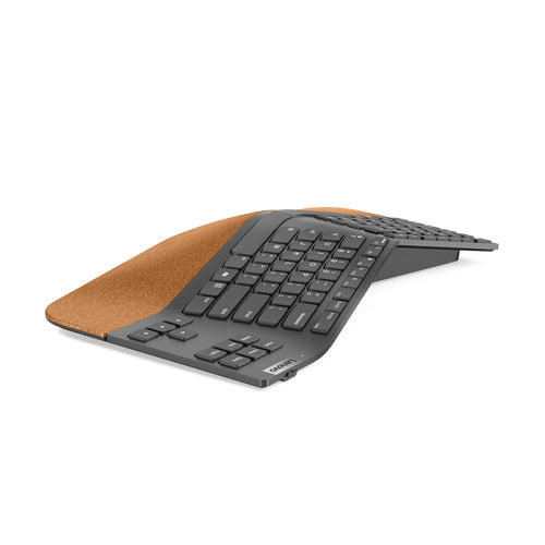 Wireless Split Keyboard Lenovo Go RF Wireless Scissor Key Switch QWERTY Grey