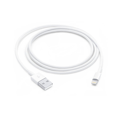 1m Lightning to USB A Cable White Apple