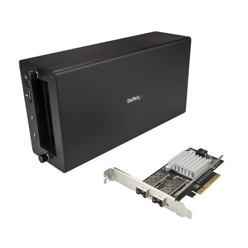 StarTech.com BNDTB210GSFP Thunderbolt 3 Laptop-Dockingstation – 10-GbE-Glasfaser-Netzwerkgehäuse