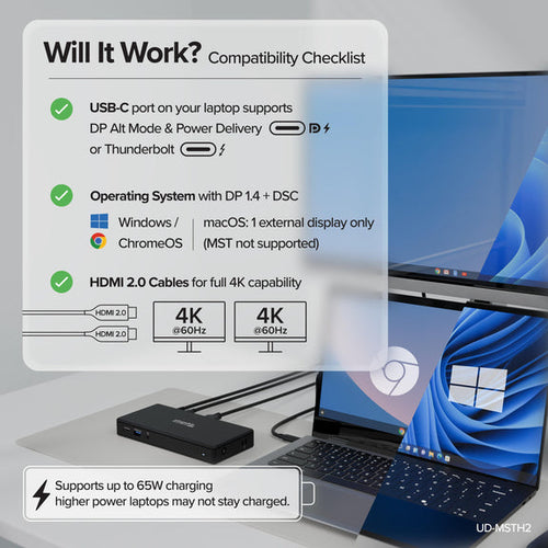 Plugable Technologies UD-MSTH2 laptop dock/port replicator