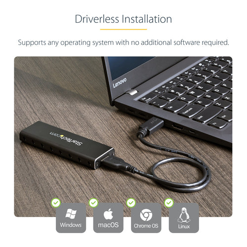 StarTech.com SM2NGFFMBU33 storage drive enclosure