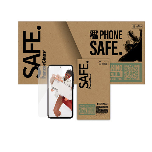 PanzerGlass SAFE. by ® Screen Protector Galaxy S24 FE | A36 5G | A56 5G | Ultra-Wide Fit | Bulk